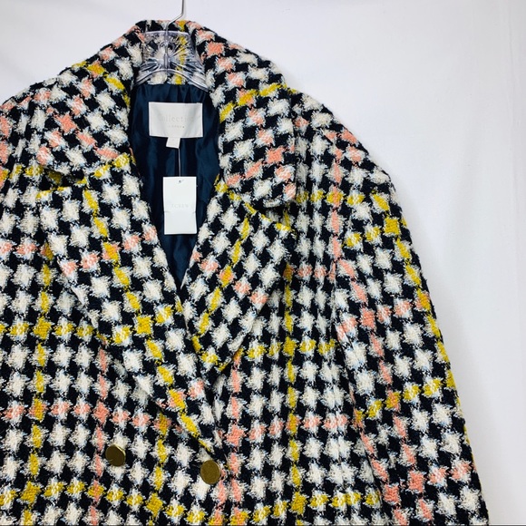 NWT J. Crew Collection Lurex Tweed coat 6 Small - Picture 6 of 8